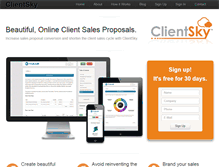 Tablet Screenshot of clientsky.com